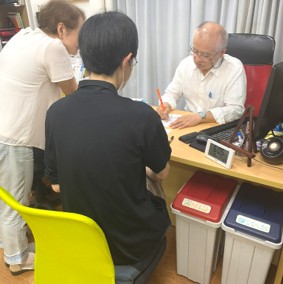 講師による指導の様子